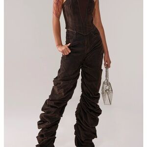 Women's Brown unique pants